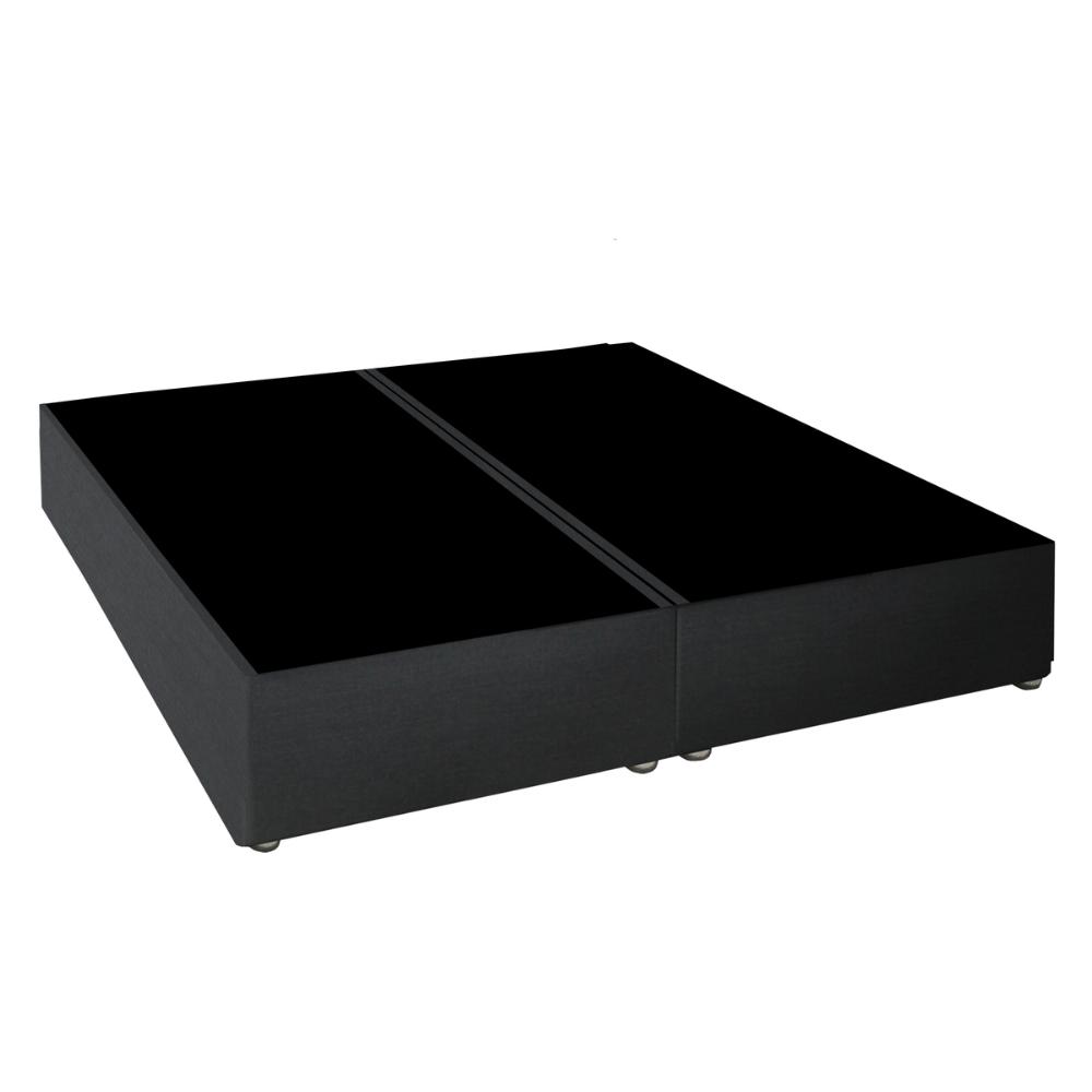 Cama Box Conjugado King com Colchão (193x78x203) Royal Black Gazin CR35300 Chumbo Escuro