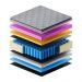 Cama Box Conjugado King com Colchão (193x78x203) Royal Blue Gazin CR35301 Bege/Azul