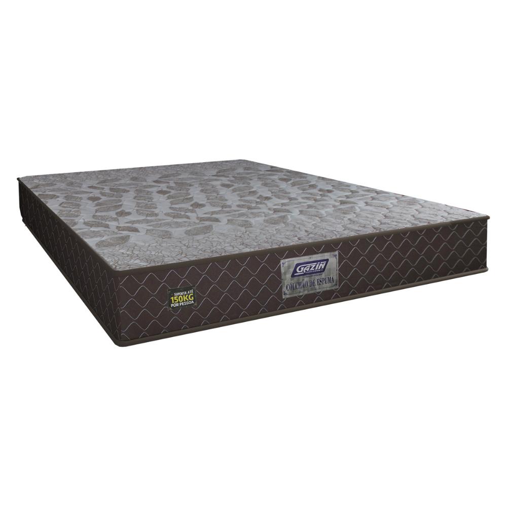 Cama Box Conjugado Queen com Colchão (158x57x198) Sonopro Gazin CR35337 Marrom