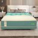 Cama Box Conjugado Queen com Colchão (158x61x198) Biosoft Gazin CR35295 Turquesa