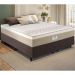 Cama Box Conjugado Queen com Colchão (158x62x198) Los Angeles Plus Gazin CR35329 Areia/Branco/Marrom