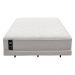Cama Box Conjugado Queen com Colchão (158x64x198) Nevasca Gazin CR35296 Branco/Cinza Claro