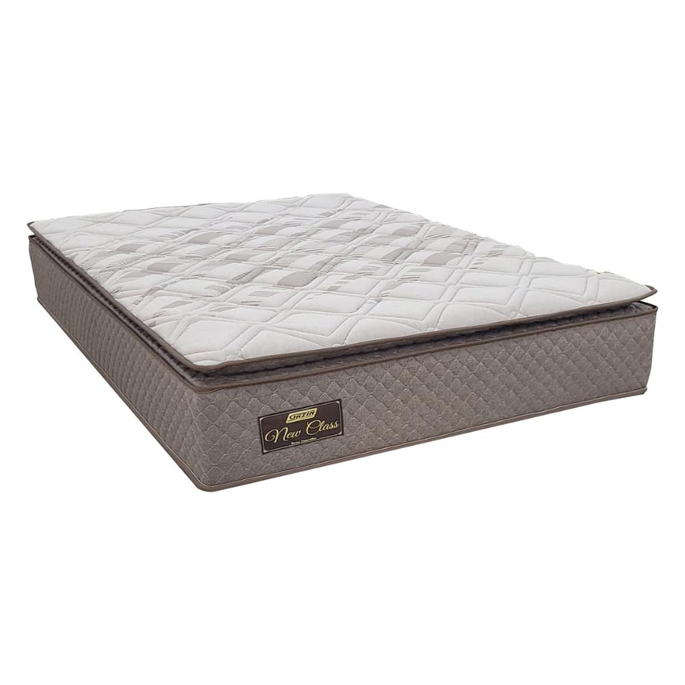 Cama Box Conjugado Queen com Colchão (158x68x198) New Class Gazin CR35323 Cacau