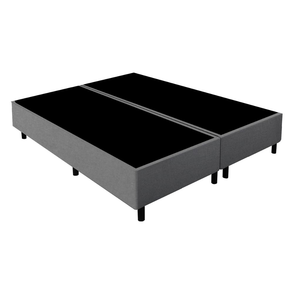 Cama Box Conjugado Queen com Colchão (158x68x198) Texas Gazin CR35325 Grafite
