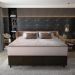 Cama Box Conjugado Queen com Colchão (158x70x198) Supreme Malha D33 Gazin CR35368 Bege/Marrom