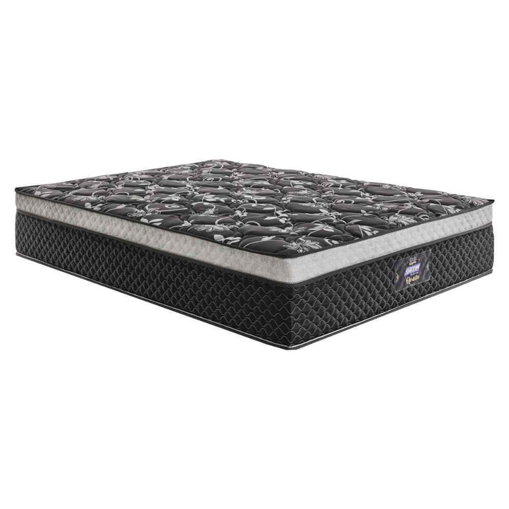 Cama Box Conjugado Queen com Colchão (158x71x198) Opala Gazin CR35331 Preto