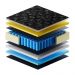 Cama Box Conjugado Queen com Colchão (158x71x198) Opala Gazin CR35331 Preto