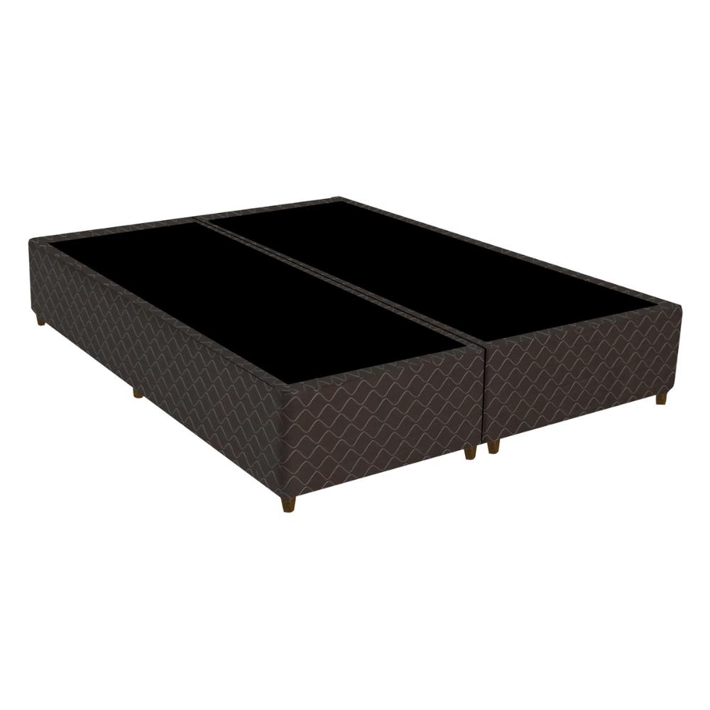 Cama Box Conjugado Queen com Colchão (158x71x198) Opala Gazin CR35333 Marrom