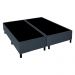 Cama Box Conjugado Queen com Colchão (158x72x198) Primeline Gel Gazin CR35343 Azul Escuro