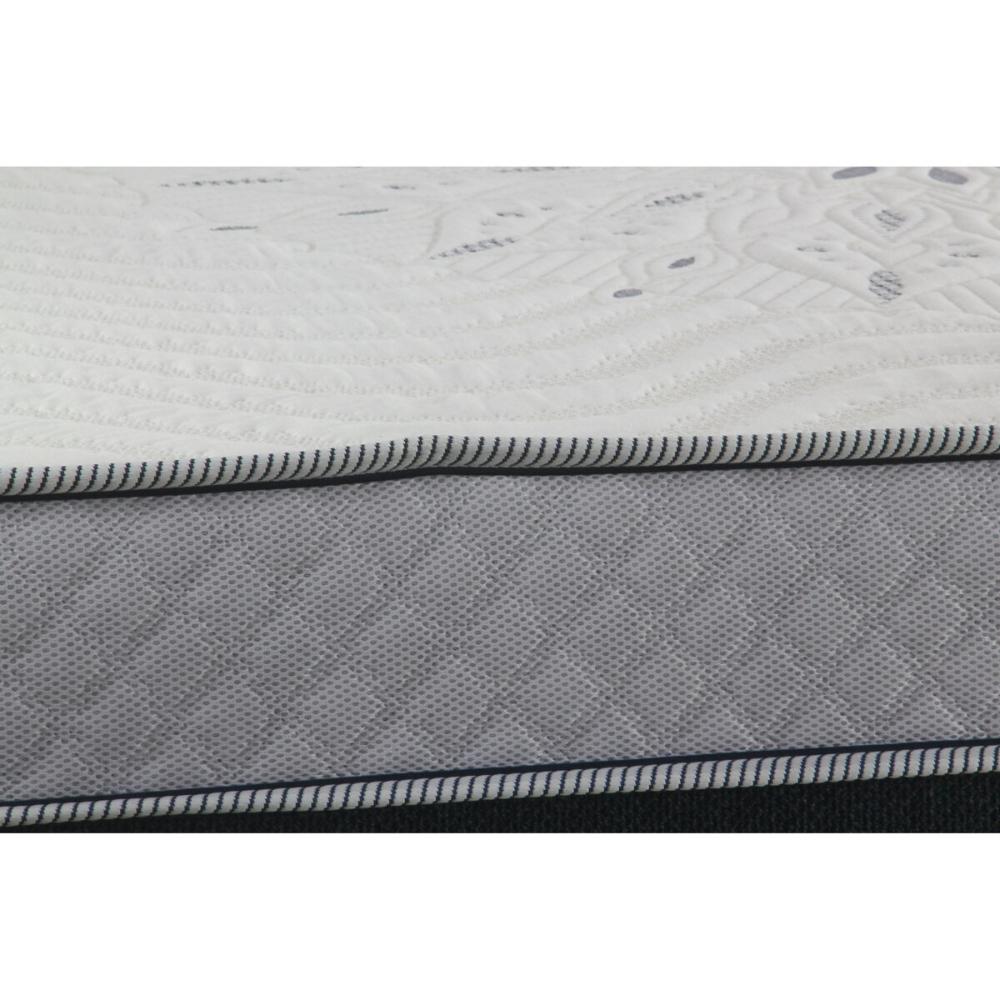 Cama Box Conjugado Queen com Colchão (158x72x198) Primeline Gel Gazin CR35343 Azul Escuro