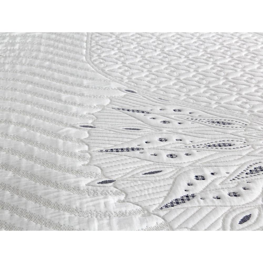 Cama Box Conjugado Queen com Colchão (158x72x198) Primeline Gel Gazin CR35343 Azul Escuro