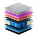 Cama Box Conjugado Queen com Colchão (158x72x198) Primeline Gel Gazin CR35343 Azul Escuro