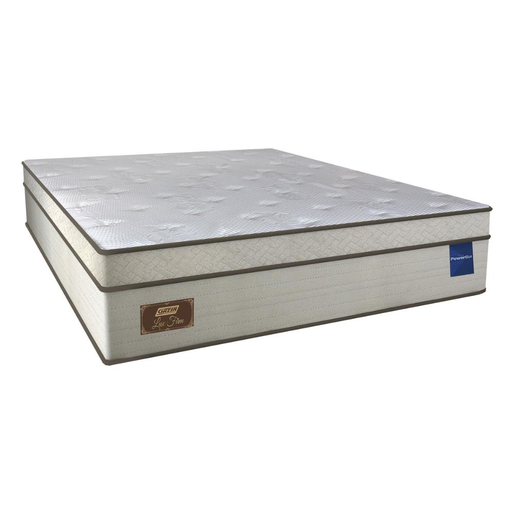 Cama Box Conjugado Queen com Colchão (158x73x198) Lux Firm Gazin CR35315 Areia/Marrom