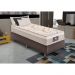 Cama Box Conjugado Solteiro com Colchão (88x62x188) Los Angeles Gazin CR35326 Areia/Marrom