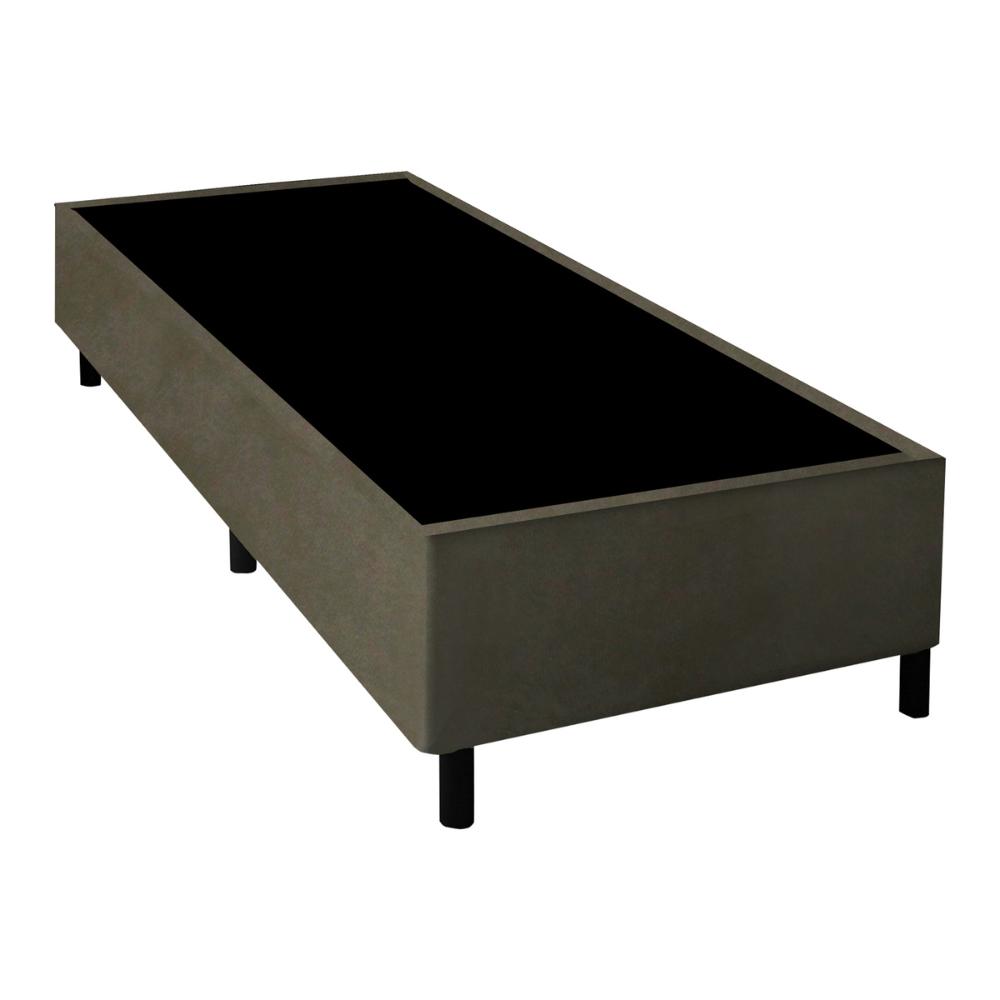 Cama Box Conjugado Solteiro com Colchão (88x66x188) Titan Firm Gazin CR35316 Areia/Marrom