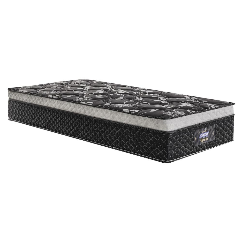 Cama Box Conjugado Solteiro com Colchão (88x71x188) Opala Gazin CR35330 Preto