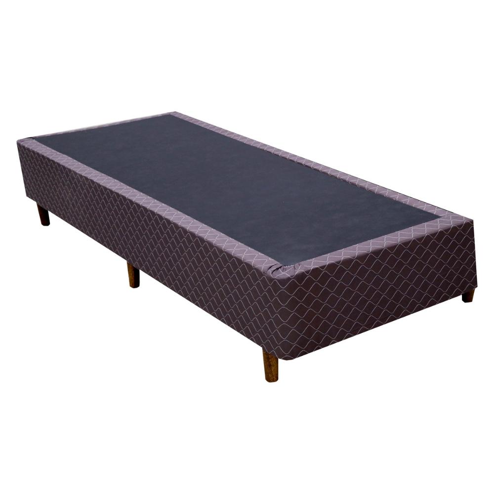 Cama Box Conjugado Solteiro com Colchão (88x71x188) Saint Louis Gazin CR35370 Marrom
