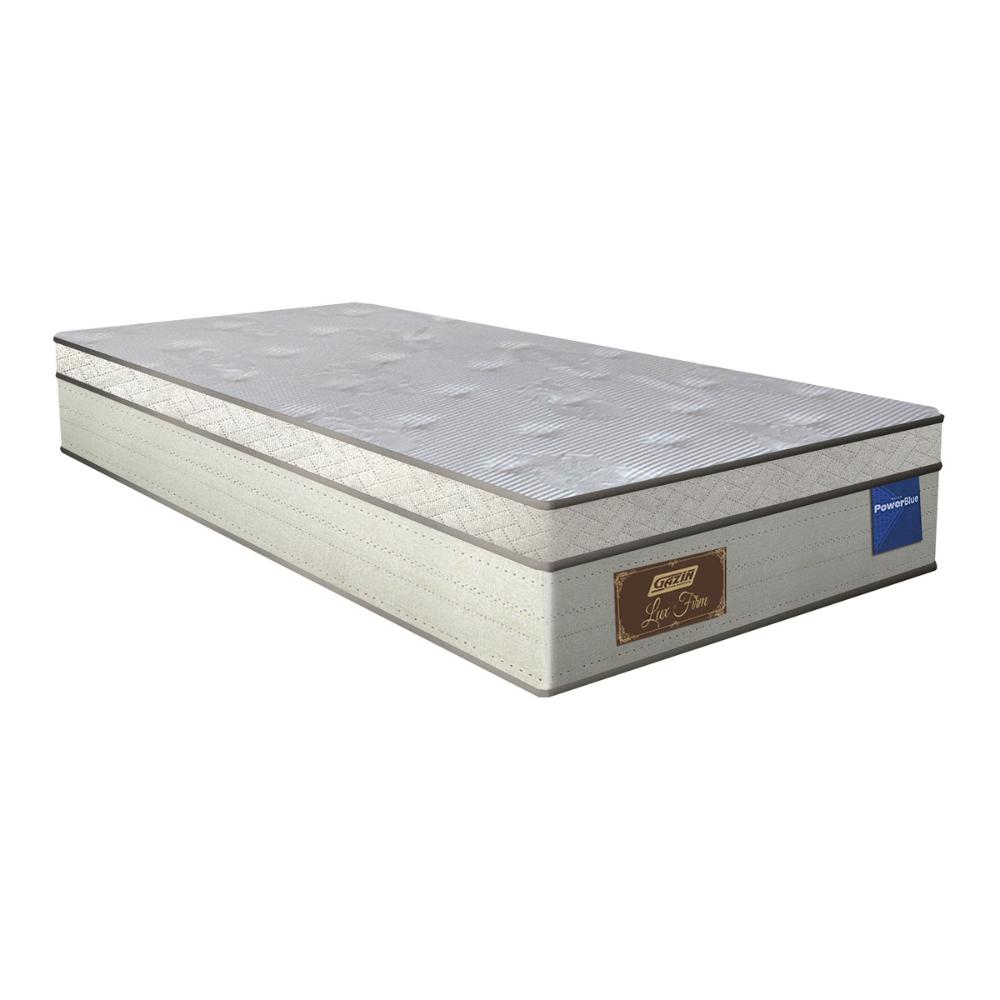 Cama Box Conjugado Solteiro com Colchão (88x73x188) Lux Firm Gazin CR35314 Areia/Marrom