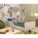 Cama Infantil Montessoriana c/ Barras de Proteção p/ colchão 70 x 150 cm Square Multimóveis Branca