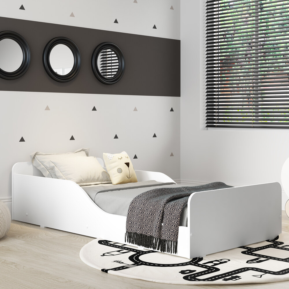 Cama Infantil Montessoriana com Colchão Incluso 70 x 150 cm 100% MDF Melissa Plus Multimóveis Branca