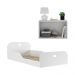 Cama Infantil Montessoriana com Colchão Incluso e Mesa de Cabeceira 2 Portas Multimóveis MP4195 Branca