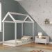 Cama Infantil Montessoriana com Colchão Incluso e Mesa de Cabeceira Bambolê Multimóveis MX4286 Branco