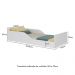 Cama Infantil Montessoriana para colchão 70x150cm 100% MDF Suspiro Multimóveis BB2379 Branco