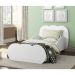 Cama Infantil com Colchão Incluso 70 x 150 cm 100% MDF Algodão Doce Multimóveis FG2956 Branca