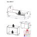 Cama Infantil para Colchão 70 x 150 cm e Mesa de Cabeceira 2 Portas Multimóveis MP4171 Branca