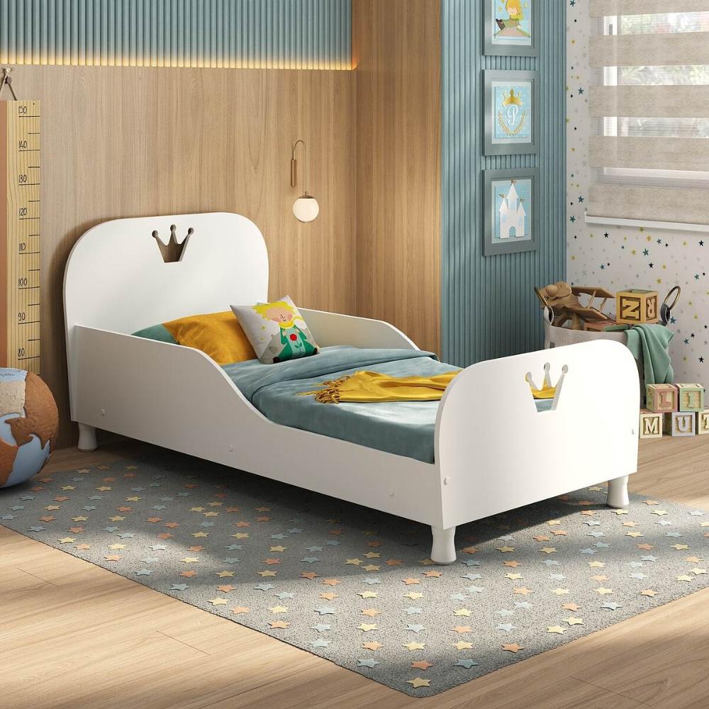 Cama Infantil para colchão 70x150cm 100% MDF Majestade Multimóveis BB2321 Branco