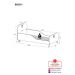 Cama Infantil para colchão 70x150cm 100% MDF Majestade Multimóveis BB2321 Branco