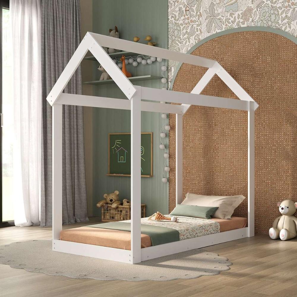 Cama Montessoriana Infantil Bambolê com Colchão Incluso Multimóveis EX4011 Branco