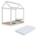 Cama Montessoriana Infantil Bambolê com Colchão Incluso Multimóveis EX4011 Branco