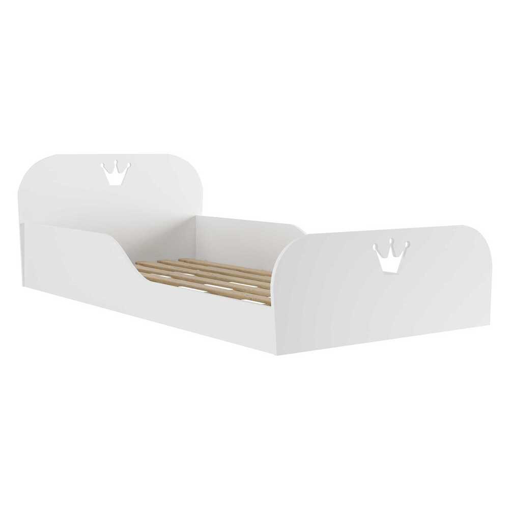 Cama Solteiro Montessoriana com Colchão Incluso Encantada Multimóveis Branca