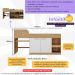 Cama Solteiro Multifuncional com Colchão Incluso 2 Portas e Escrivaninha Multimóveis MP4235 Rustic/Branco