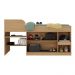 Cama Solteiro Multifuncional com Colchão Incluso 2 Portas e Escrivaninha Multimóveis MP4235 Rustic/Branco
