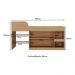 Cama Solteiro Multifuncional com Colchão Incluso 2 Portas e Escrivaninha Multimóveis MP4235 Rustic/Branco
