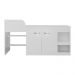 Cama Solteiro Multifuncional para Colchão 188 x 78cm com 2 Portas e Escrivaninha Multimóveis MP4230 Branco