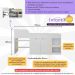 Cama Solteiro Multifuncional para Colchão 188 x 78cm com 2 Portas e Escrivaninha Multimóveis MP4234 Branco