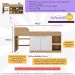 Cama Solteiro Multifuncional para Colchão 188 x 78cm com 2 Portas e Escrivaninha Multimóveis MP4234 Rustic/Branco