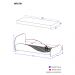 Cama Solteiro com Colchão Incluso 88 x 188 cm  100% MDF Safira Multimóveis Branca