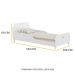 Cama Solteiro com Colchão Incluso 88 x 188 cm 100% MDF Realeza Multimóveis FG2320 Branco