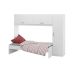 Cama Solteiro com Colchão Incluso 88 x 188 cm e Guarda Roupa/Roupeiro Multimóveis Branca
