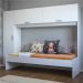 Cama Solteiro com Colchão Incluso e Guarda Roupa/Roupeiro Multimóveis Branca