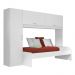 Cama Solteiro com Guarda-Roupa/Roupeiro para colchão 88 x 188 cm Multimóveis Branco