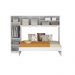 Cama Solteiro com Guarda-Roupa/Roupeiro para colchão 88 x 188 cm Multimóveis Branco