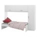 Cama Solteiro com Guarda-Roupa/Roupeiro para colchão 88 x 188 cm Multimóveis Branco