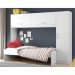 Cama Solteiro com Guarda-Roupa/Roupeiro para colchão 88 x 188 cm Multimóveis Branco