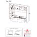 Cama Solteiro com Guarda-Roupa/Roupeiro para colchão 88 x 188 cm Multimóveis Branco