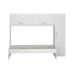 Cama Solteiro com Guarda-Roupa/Roupeiro para colchão 88 x 188 cm Multimóveis Branco